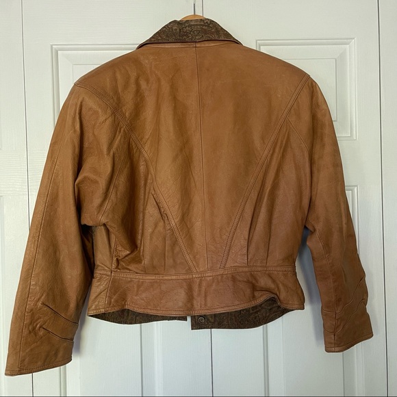 Vintage Winlet Authentic Leather Bomber Jacket - Picture 3 of 14